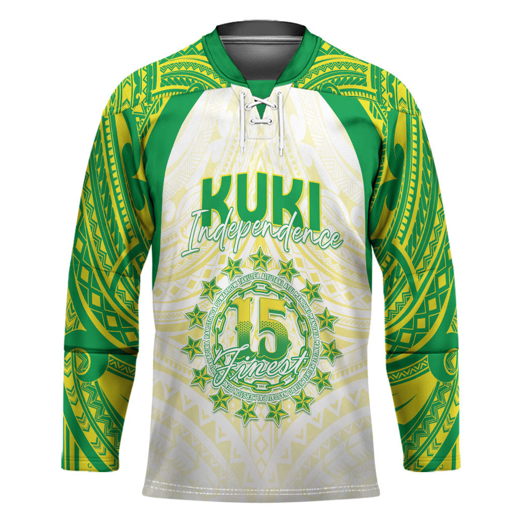 Kuki Independence 2026 Hockey Jersey Cook Islands 15 Finest White Version