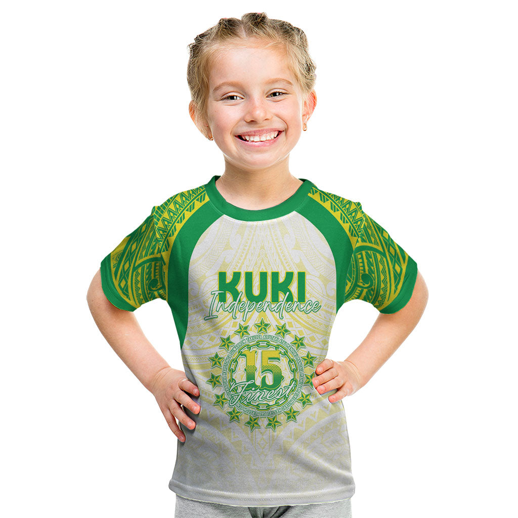 Kuki Independence 2026 Kid T Shirt Cook Islands 15 Finest White Version