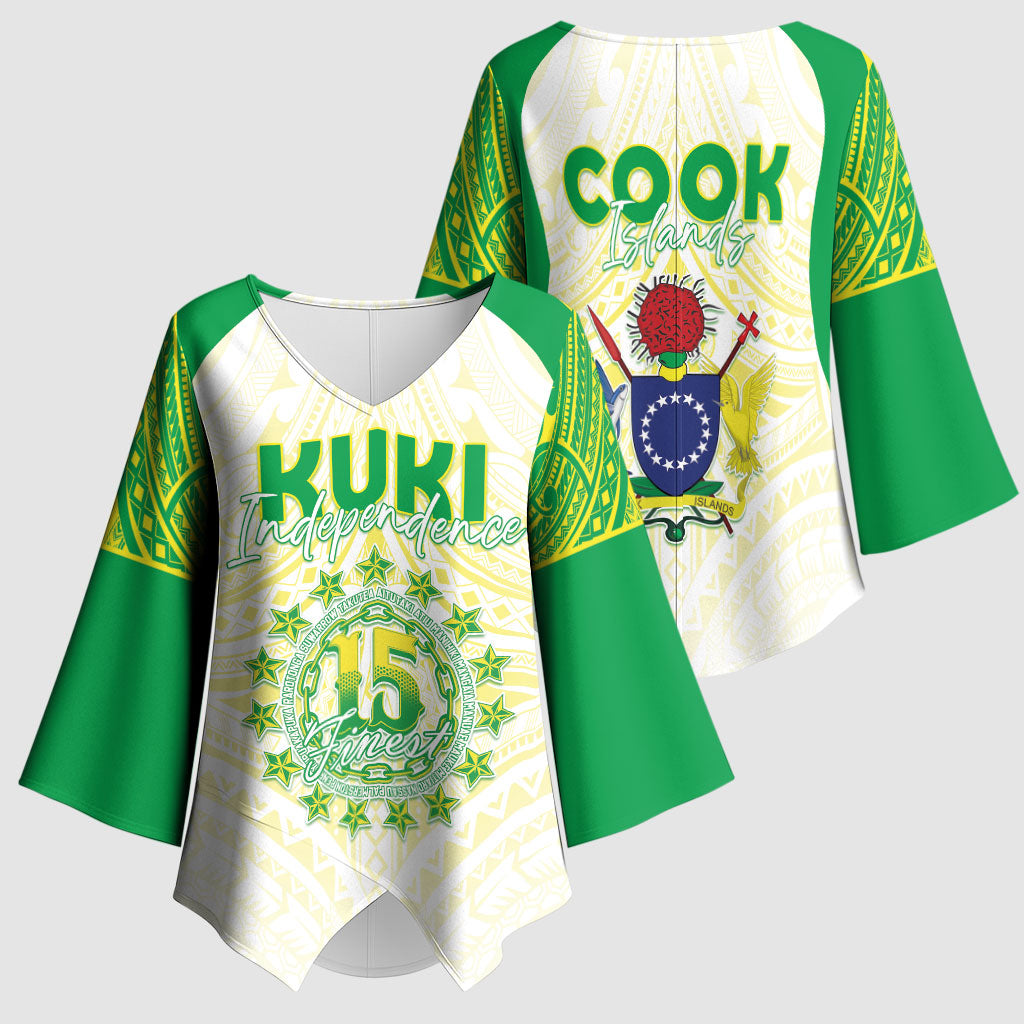 Kuki Independence 2026 Kimono Sleeve Blouse Cook Islands 15 Finest White Version