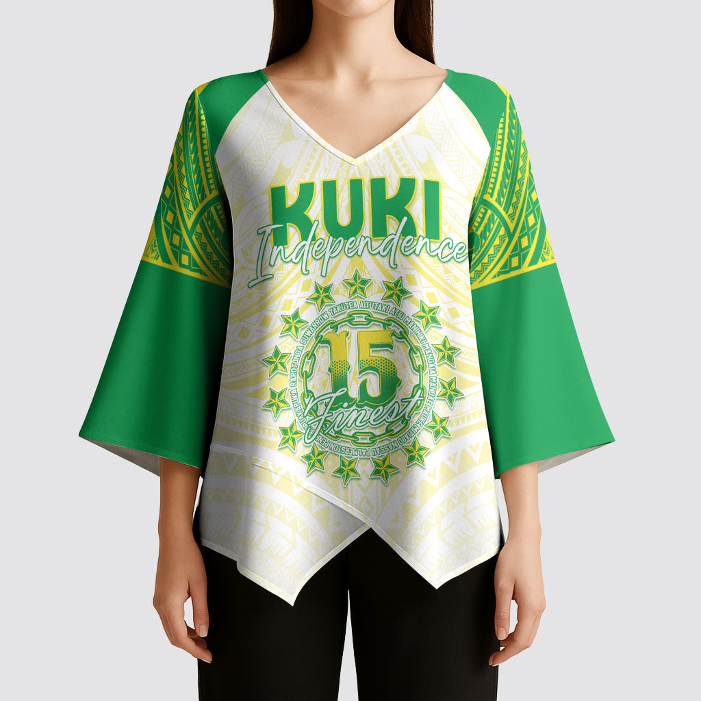 Kuki Independence 2026 Kimono Sleeve Blouse Cook Islands 15 Finest White Version