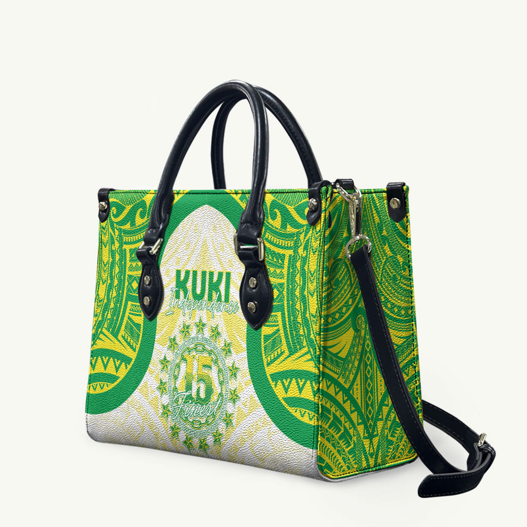 Kuki Independence 2026 Leather Bag Cook Islands 15 Finest White Version LT05 White - Polynesian Pride