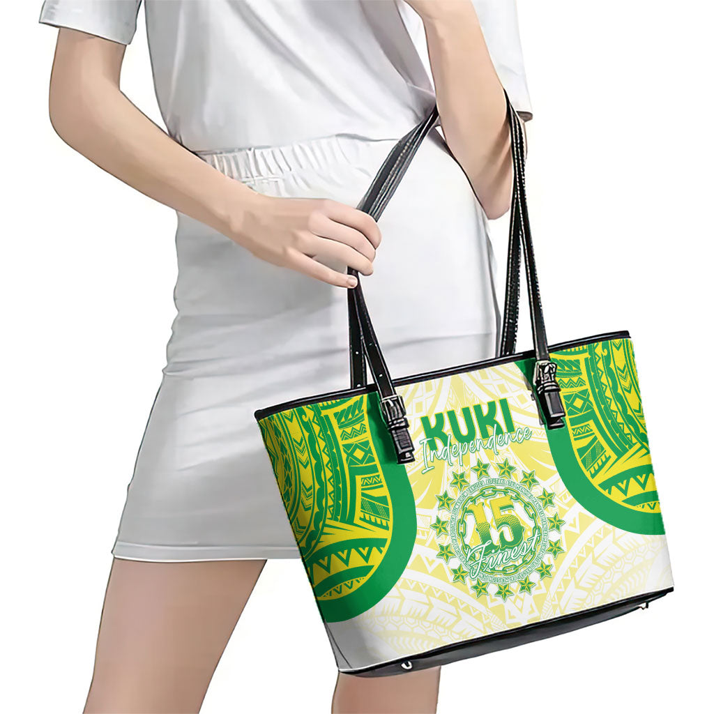 Kuki Independence 2026 Leather Tote Bag Cook Islands 15 Finest White Version