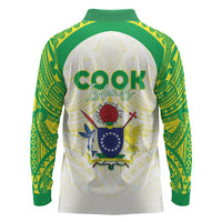 Kuki Independence 2026 Long Sleeve Polo Shirt Cook Islands 15 Finest White Version