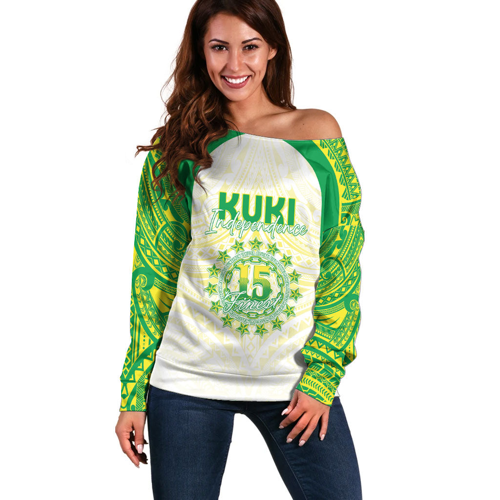 Kuki Independence 2026 Off Shoulder Sweater Cook Islands 15 Finest White Version