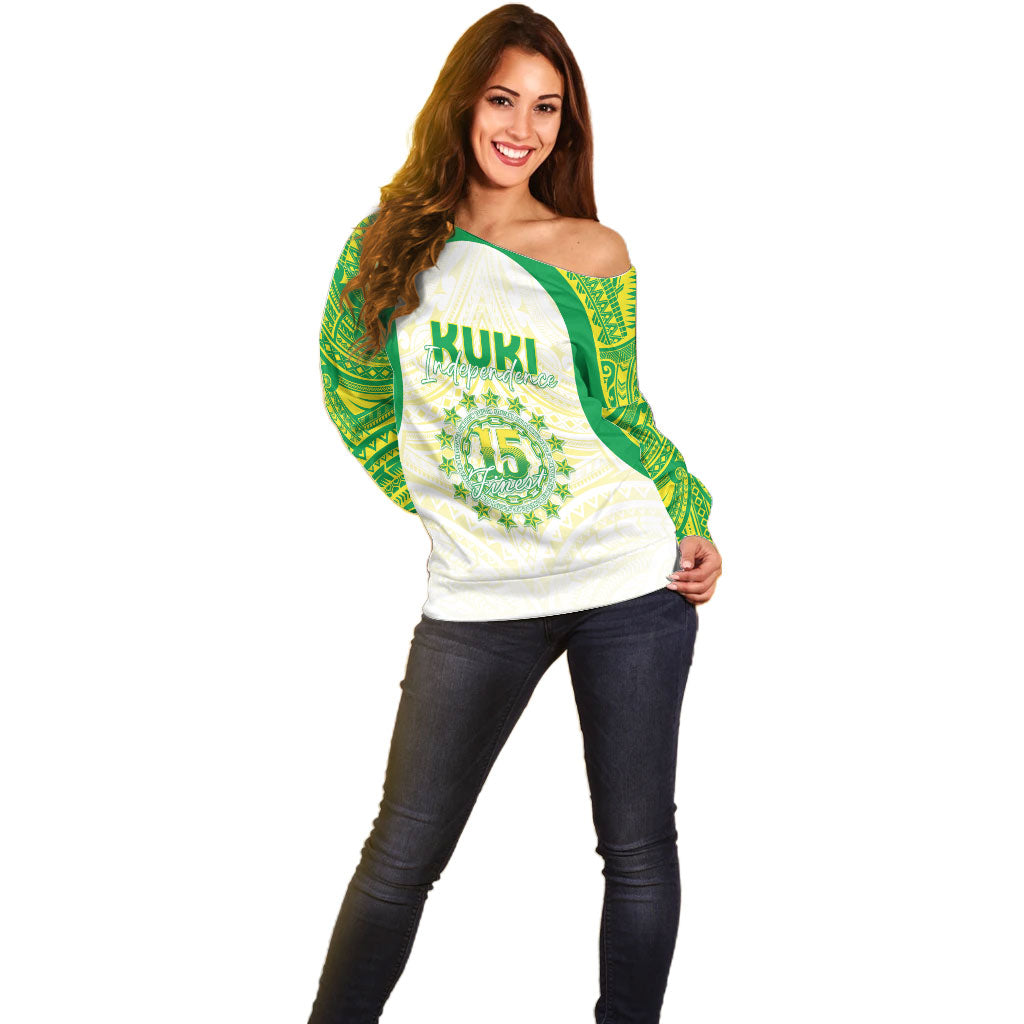Kuki Independence 2026 Off Shoulder Sweater Cook Islands 15 Finest White Version