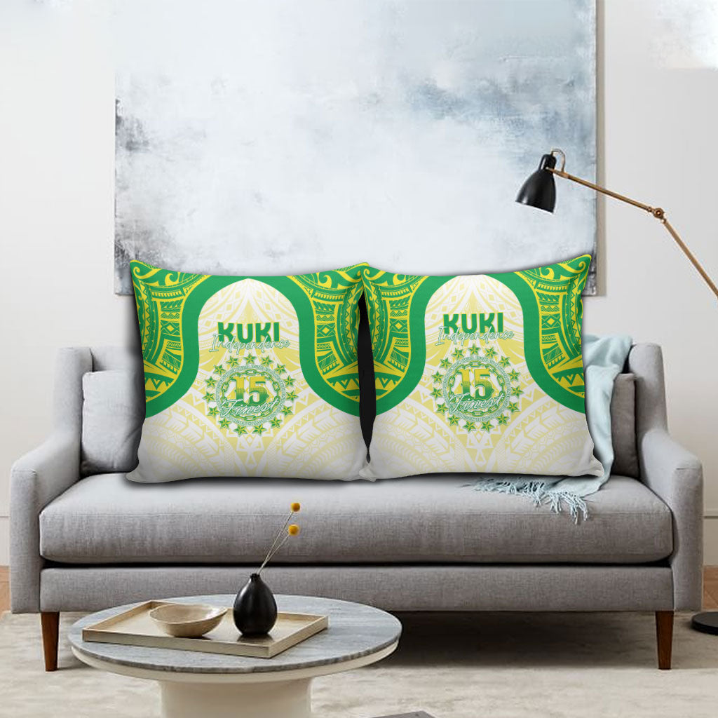 Kuki Independence 2026 Pillow Cover Cook Islands 15 Finest White Version