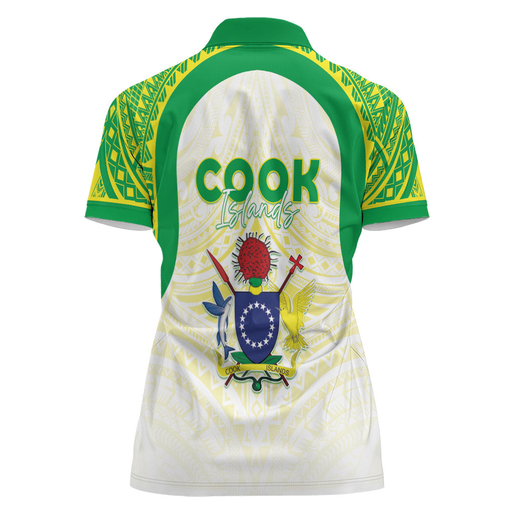 Kuki Independence 2026 Women Polo Shirt Cook Islands 15 Finest White Version