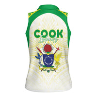 Kuki Independence 2026 Women Sleeveless Polo Shirt Cook Islands 15 Finest White Version