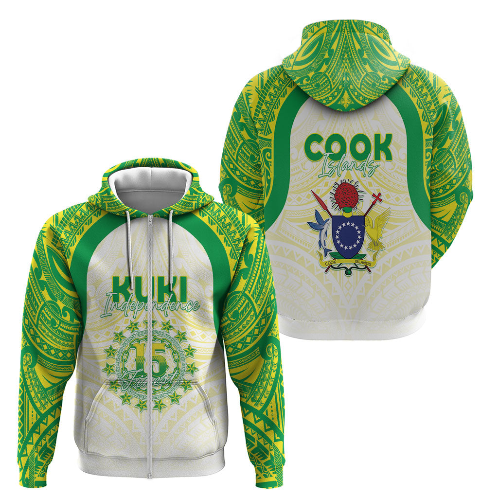 Kuki Independence 2026 Zip Hoodie Cook Islands 15 Finest White Version