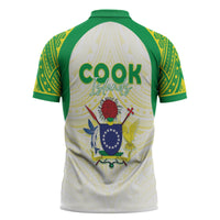 Kuki Independence 2026 Zipper Polo Shirt Cook Islands 15 Finest White Version