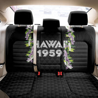 Hawaii Statehood Day Back Car Seat Cover Kakau Pattern With Maile Pikake Honohono Lei