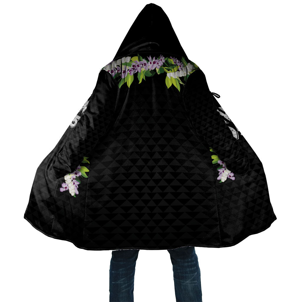 Hawaii Statehood Day Cloak Kakau Pattern With Maile Pikake Honohono Lei