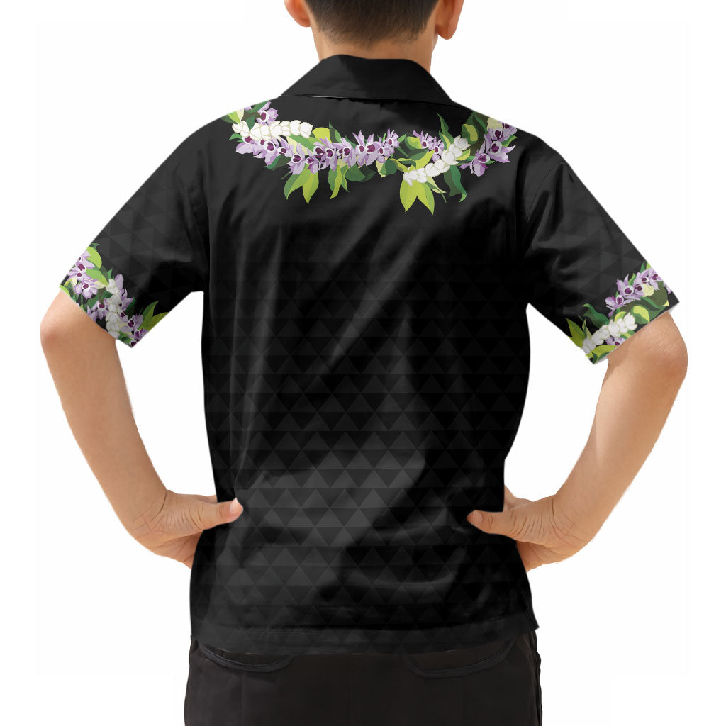 Hawaii Statehood Day Hawaiian Shirt Kakau Pattern With Maile Pikake Honohono Lei