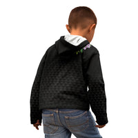 Hawaii Statehood Day Kid Hoodie Kakau Pattern With Maile Pikake Honohono Lei