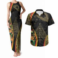 Papua New Guinea Hapi De Bilong Indipendens Couples Matching Tank Maxi Dress and Hawaiian Shirt Special Style