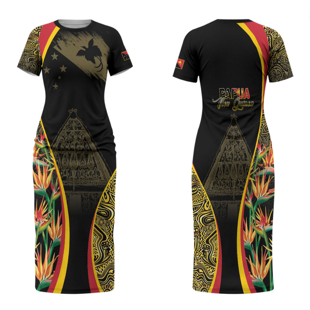 Papua New Guinea Hapi De Bilong Indipendens Family Matching Short Sleeve Bodycon Dress and Hawaiian Shirt Special Style