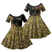 Papua New Guinea Hapi De Bilong Indipendens Family Matching Short Sleeve Bodycon Dress and Hawaiian Shirt Special Style
