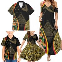 Papua New Guinea Hapi De Bilong Indipendens Family Matching Summer Maxi Dress and Hawaiian Shirt Special Style