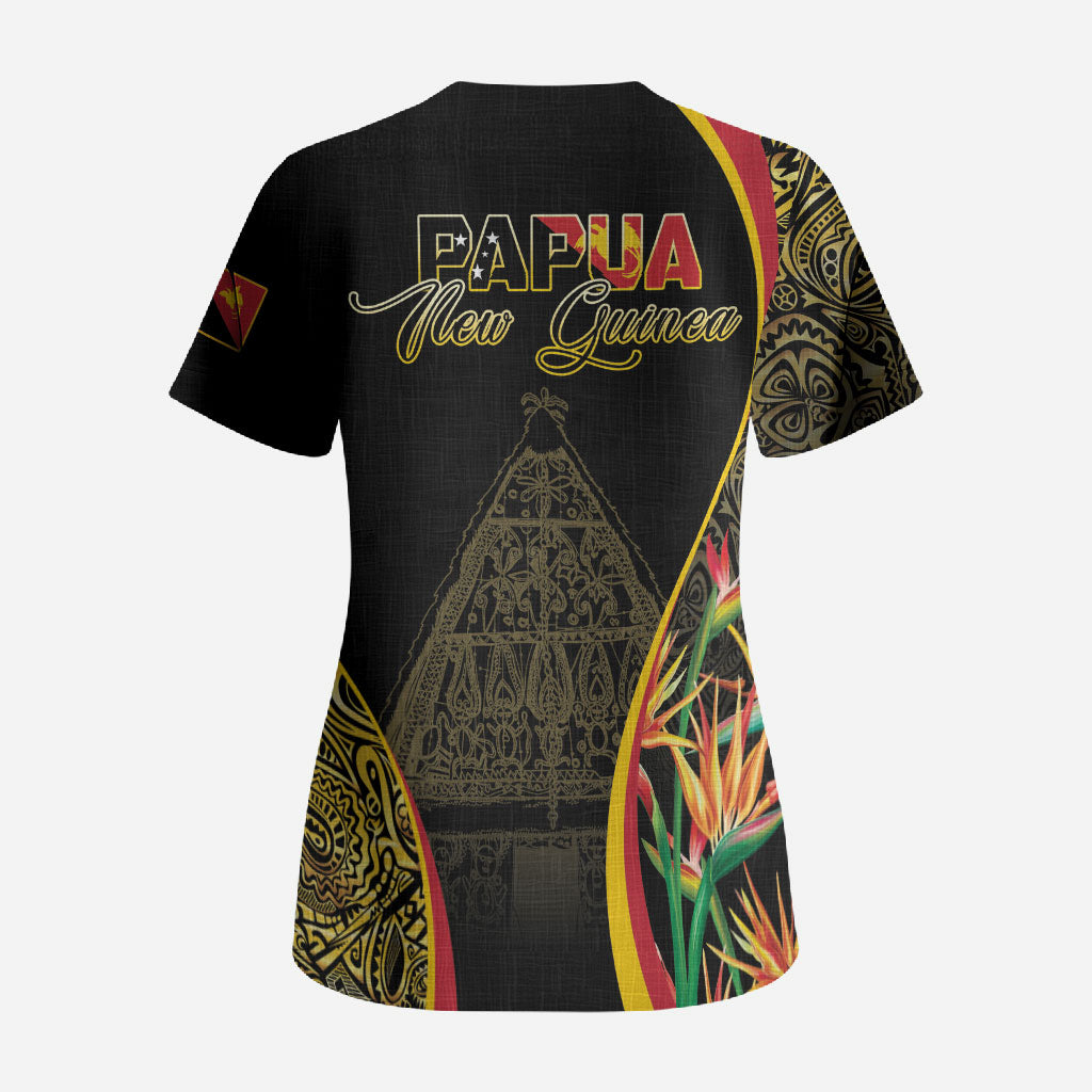Papua New Guinea Hapi De Bilong Indipendens Scrub Top Special Style