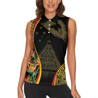 Papua New Guinea Hapi De Bilong Indipendens Women Sleeveless Polo Shirt Special Style