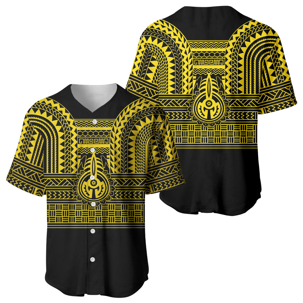 Philippines Filipinos Baseball Jersey Igorot Tribal Pattern Black