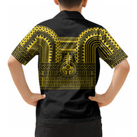 Philippines Filipinos Hawaiian Shirt Igorot Tribal Pattern Black