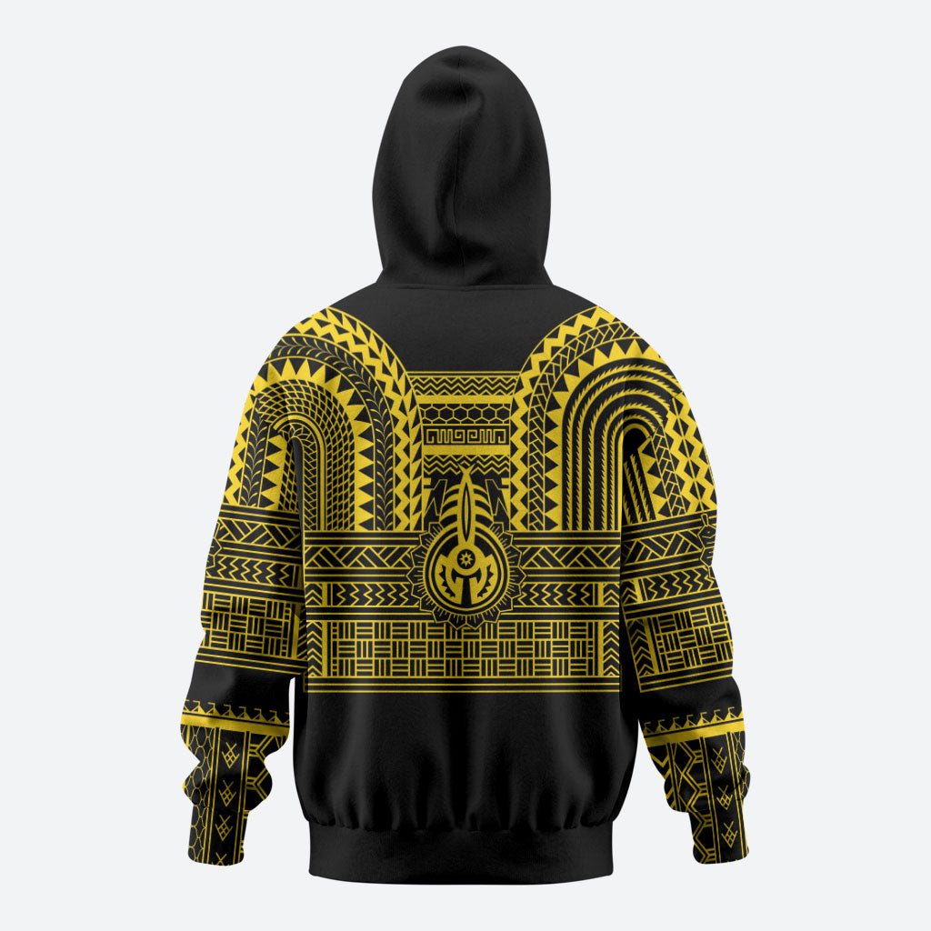 Philippines Filipinos Hoodie Igorot Tribal Pattern Black