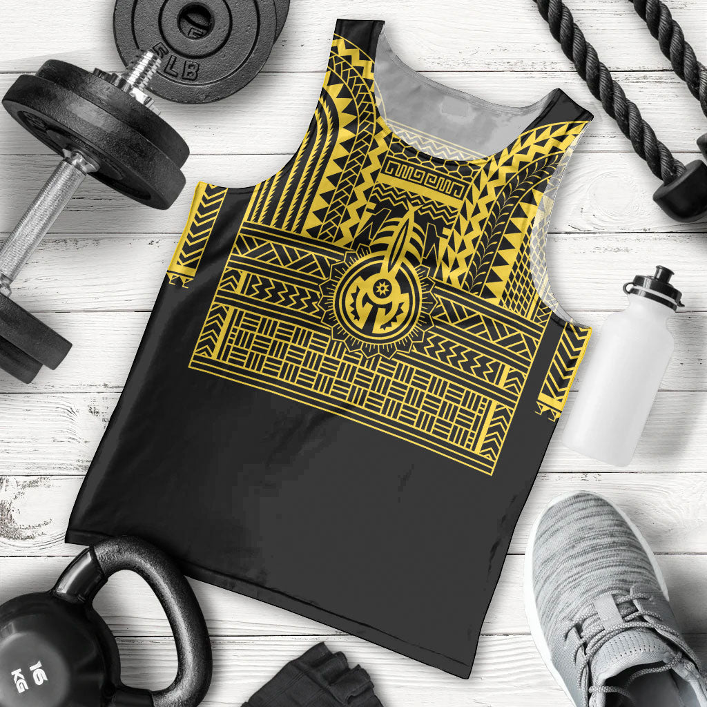 Philippines Filipinos Men Tank Top Igorot Tribal Pattern Black