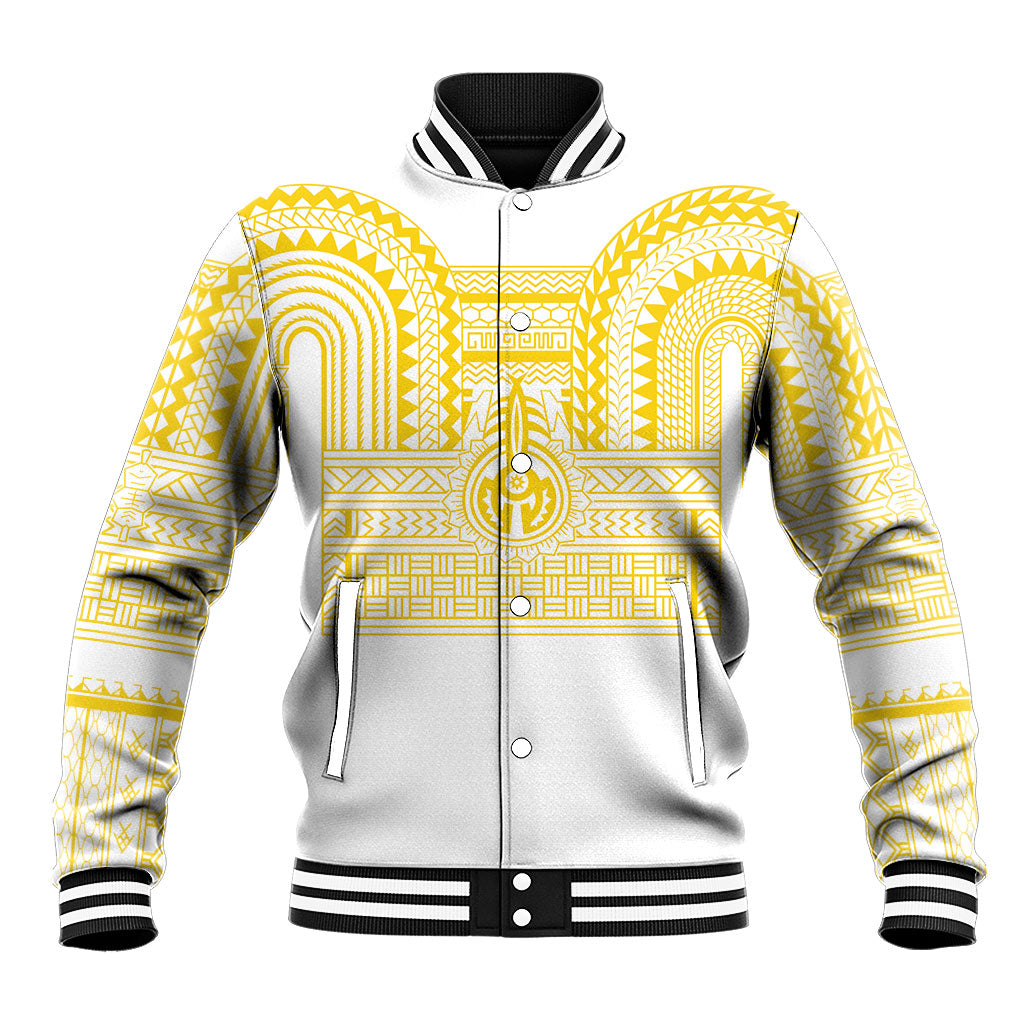 Philippines Filipinos Baseball Jacket Igorot Tribal Pattern White