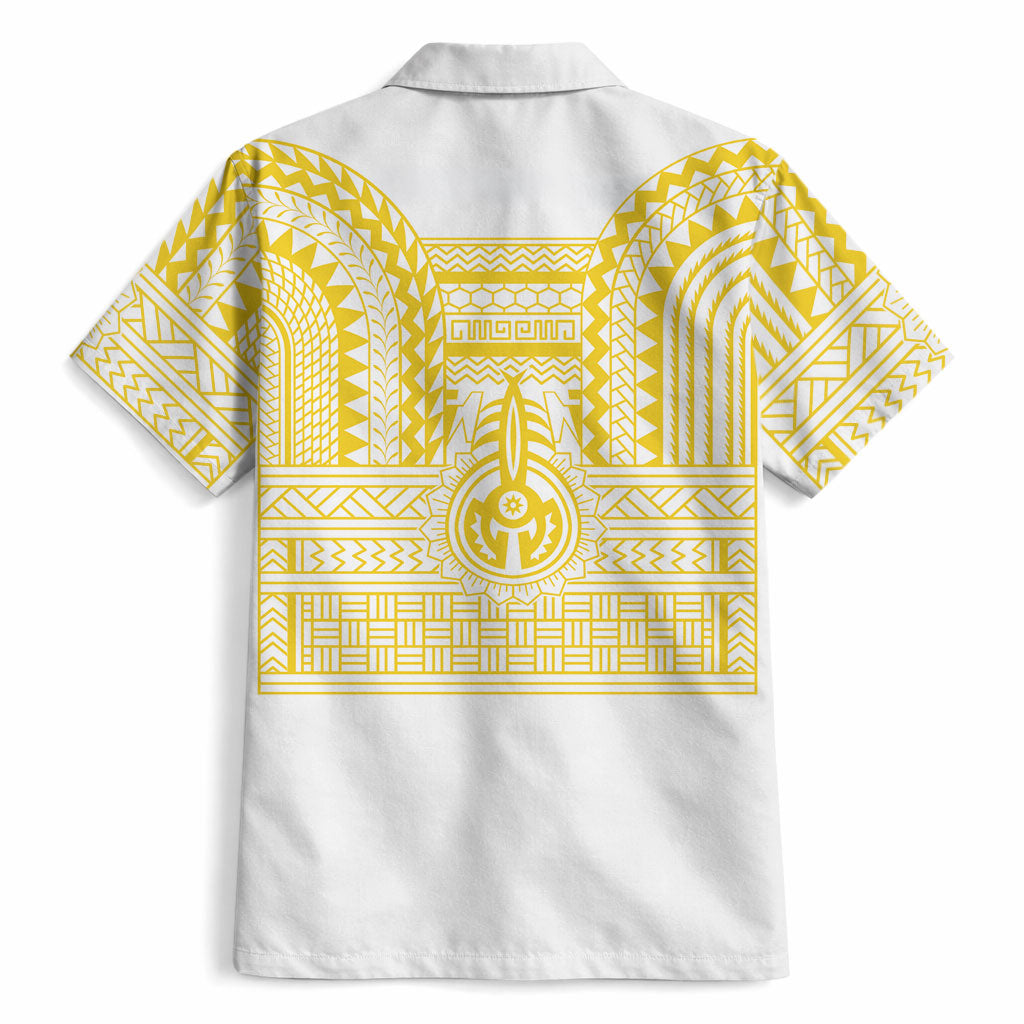 Philippines Filipinos Hawaiian Shirt Igorot Tribal Pattern White