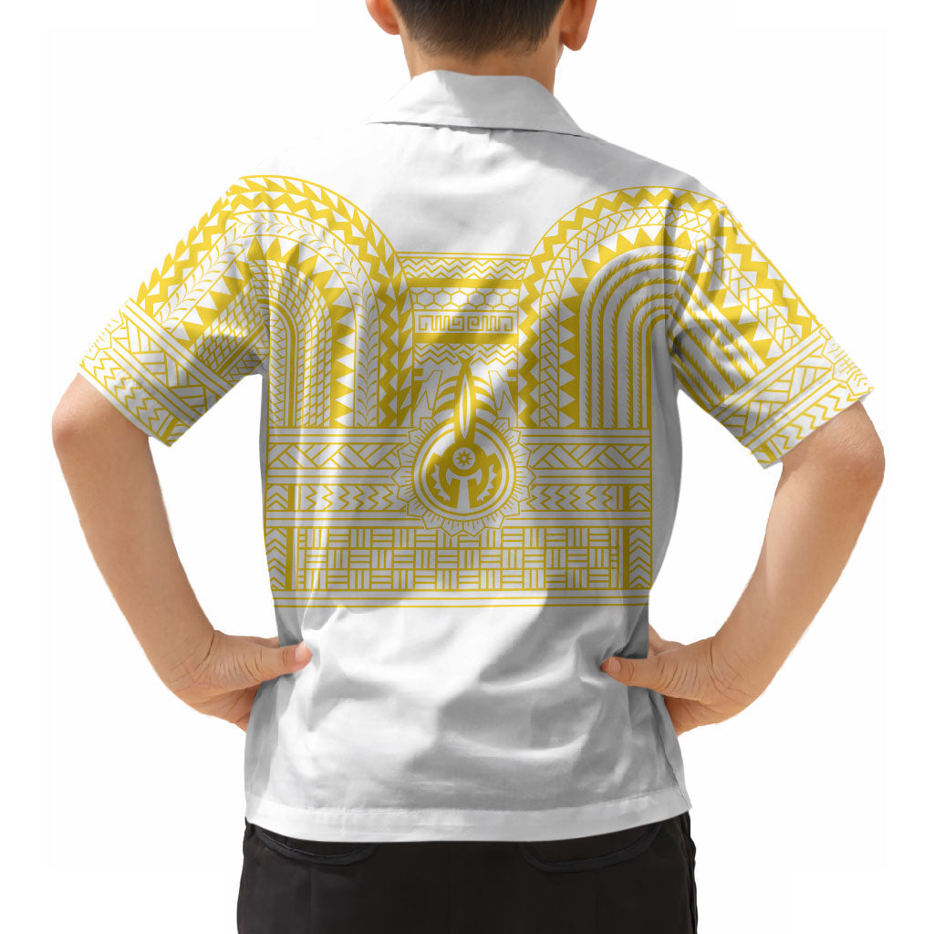Philippines Filipinos Hawaiian Shirt Igorot Tribal Pattern White