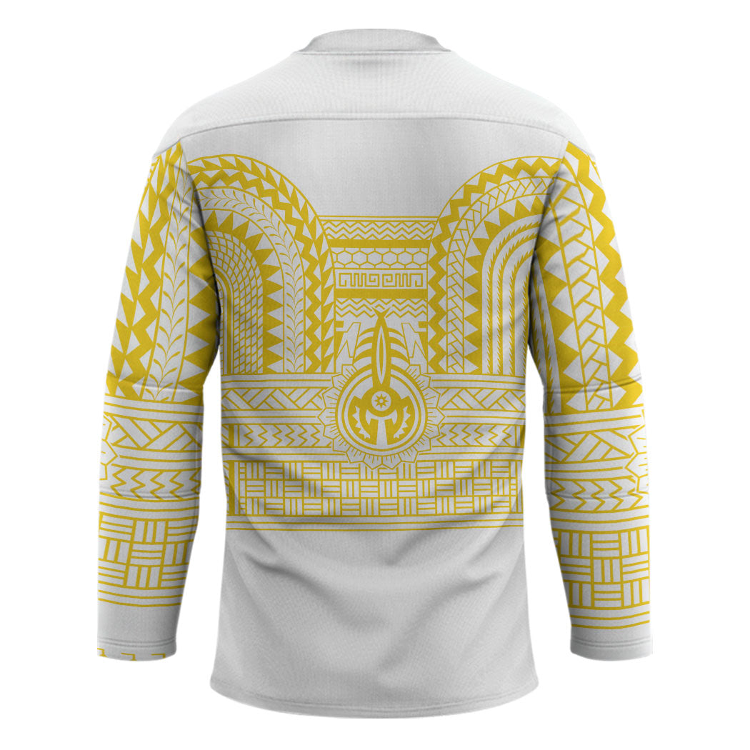 Philippines Filipinos Hockey Jersey Igorot Tribal Pattern White