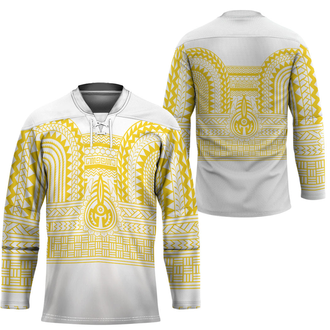 Philippines Filipinos Hockey Jersey Igorot Tribal Pattern White