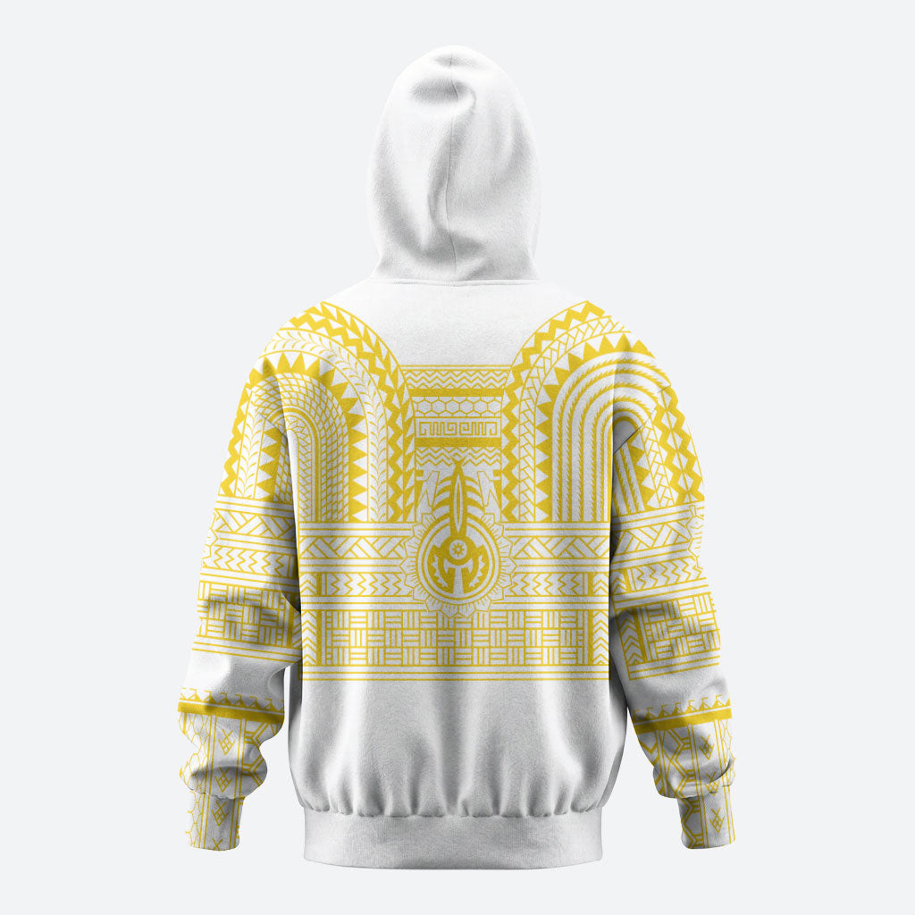 Philippines Filipinos Hoodie Igorot Tribal Pattern White