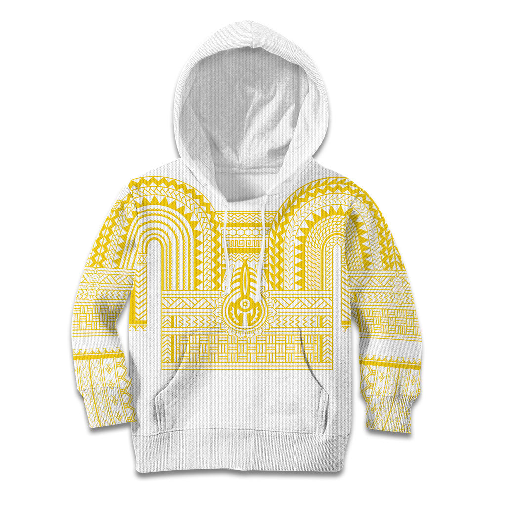 Philippines Filipinos Kid Hoodie Igorot Tribal Pattern White