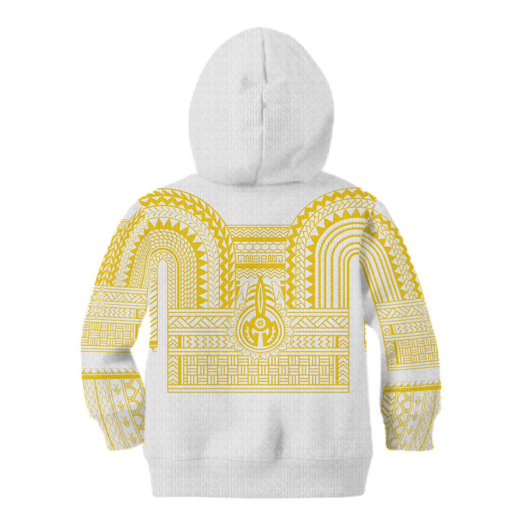 Philippines Filipinos Kid Hoodie Igorot Tribal Pattern White