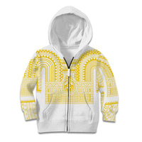 Philippines Filipinos Kid Hoodie Igorot Tribal Pattern White