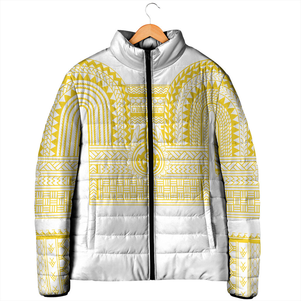 Philippines Filipinos Padded Jacket Igorot Tribal Pattern White