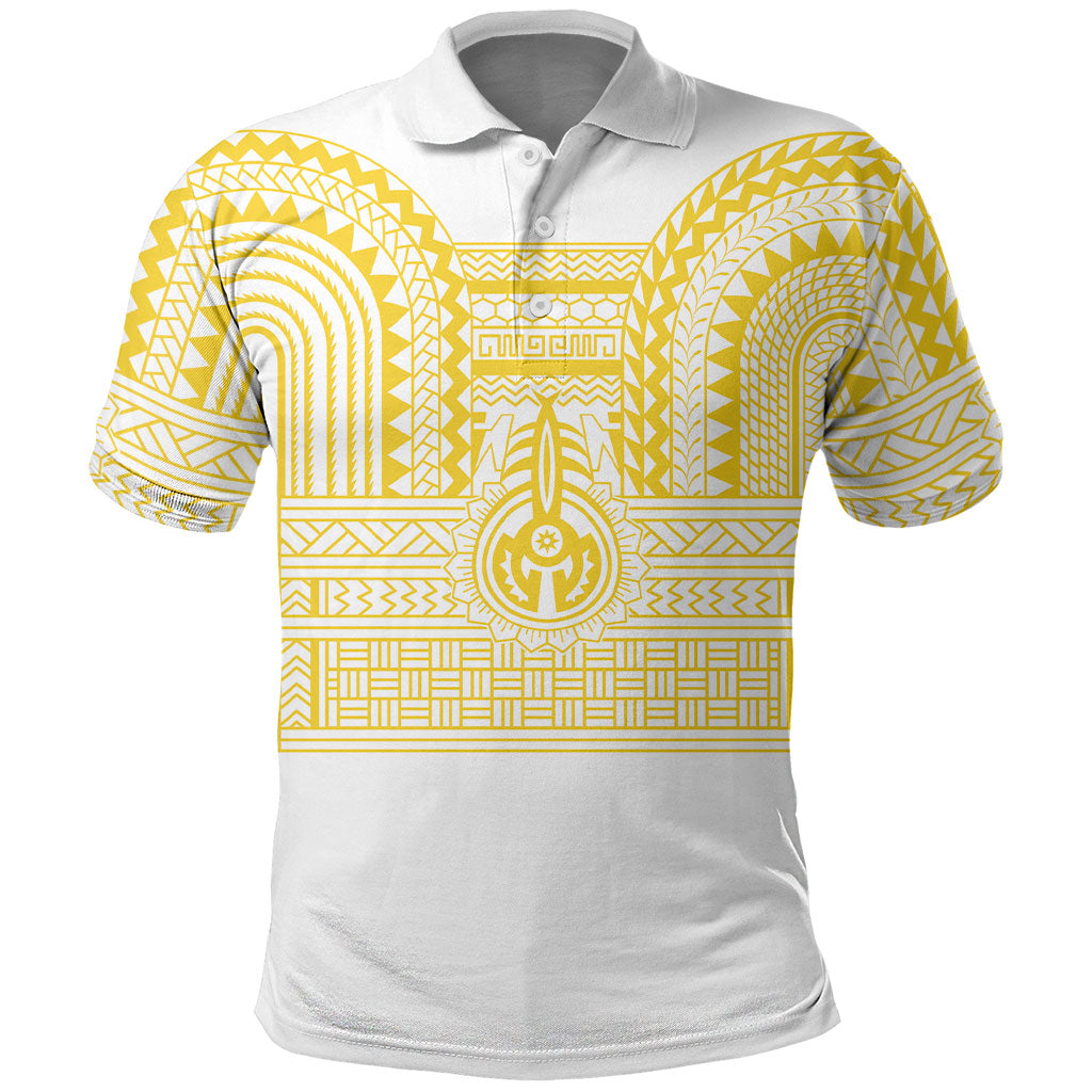 Philippines Filipinos Polo Shirt Igorot Tribal Pattern White
