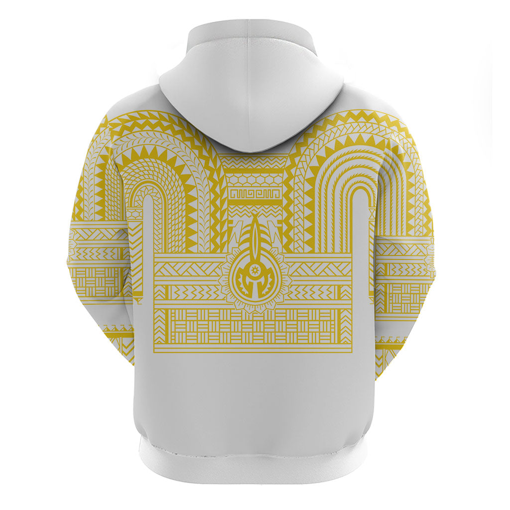 Philippines Filipinos Zip Hoodie Igorot Tribal Pattern White