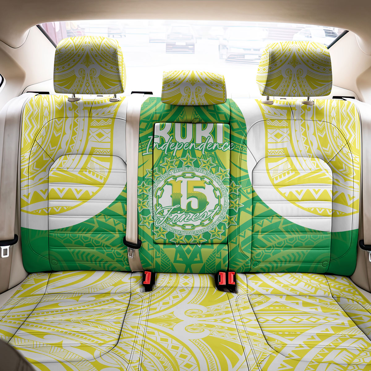 Kuki Independence 2026 Back Car Seat Cover Cook Islands 15 Finest Green Version