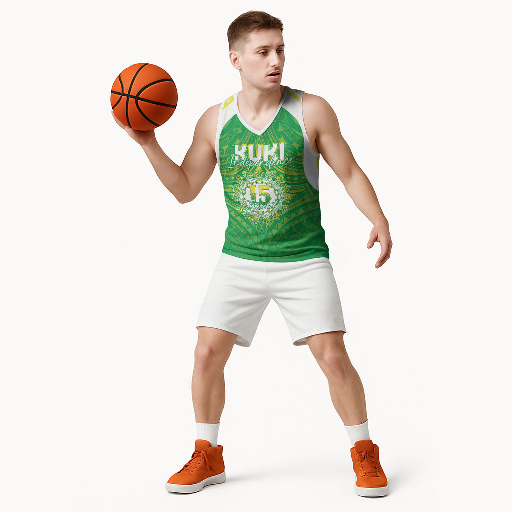 Kuki Independence 2026 Basketball Jersey Cook Islands 15 Finest Green Version