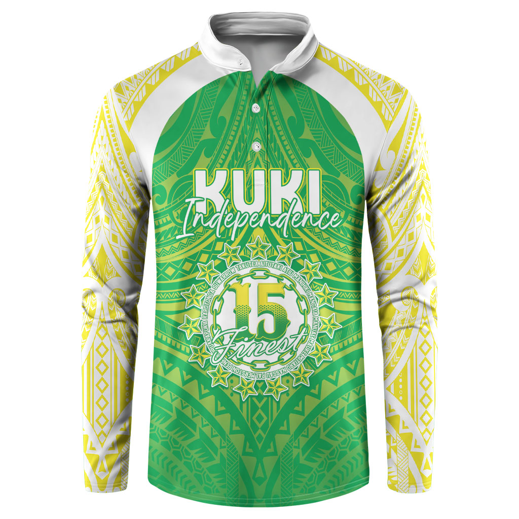 Kuki Independence 2026 Button Sweatshirt Cook Islands 15 Finest Green Version
