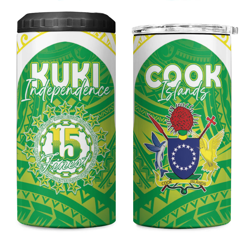 Kuki Independence 2026 4 in 1 Can Cooler Tumbler Cook Islands 15 Finest Green Version