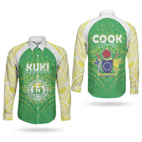 Kuki Independence 2026 Couples Matching Off Shoulder Maxi Dress and Long Sleeve Button Shirt Cook Islands 15 Finest Green Version