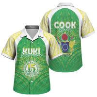 Kuki Independence 2026 Family Matching Off Shoulder Maxi Dress and Hawaiian Shirt Cook Islands 15 Finest Green Version