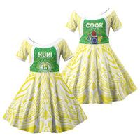 Kuki Independence 2026 Family Matching Puletasi and Hawaiian Shirt Cook Islands 15 Finest Green Version