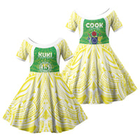 Kuki Independence 2026 Family Matching Tank Maxi Dress and Hawaiian Shirt Cook Islands 15 Finest Green Version