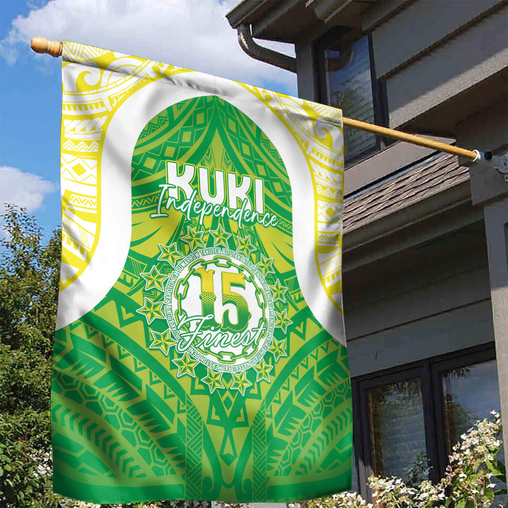 Kuki Independence 2026 Garden Flag Cook Islands 15 Finest Green Version
