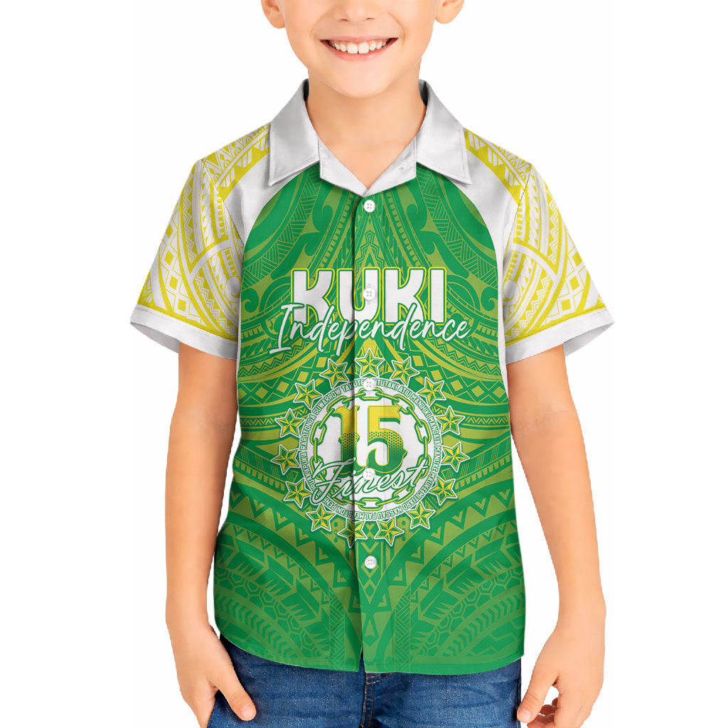 Kuki Independence 2026 Hawaiian Shirt Cook Islands 15 Finest Green Version